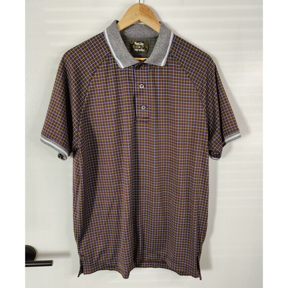 Footjoy x Todd Snyder Size Large Performance Stretch Golf Polo Check Shirt - Picture 2 of 8